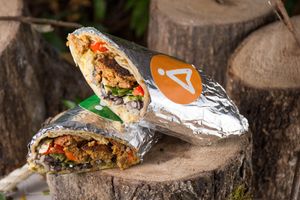 Healthy burrito at Shagra in Manizales