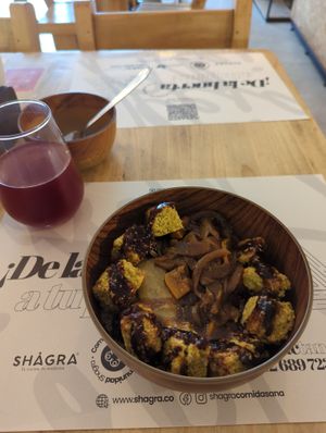 Individual bowl at Shagra in Manizales