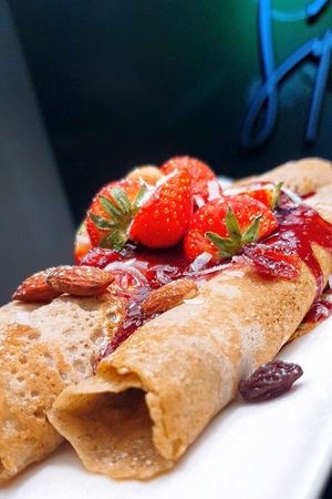 Protein Pancakes at Symbiosis Plant-based Eats in Paramaribo