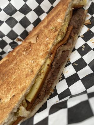 Vegetarian sandwich   at Cubanos On Wheels in Des Moines
