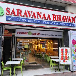 sign at Saravana Bhavan - Brickfields in Kuala Lumpur