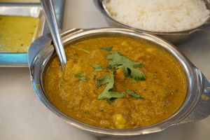 curry at Saravana Bhavan - Brickfields in Kuala Lumpur