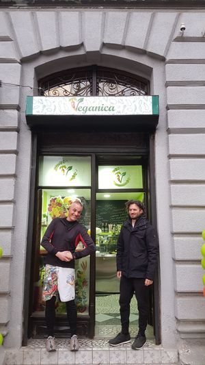 Outdoors at Veganica in Subotica