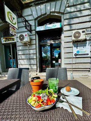 A beautiful day, fresh and nourishing food. at Veganica in Subotica