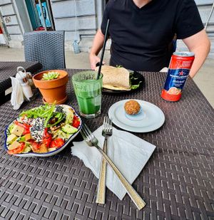 Dinner date. at Veganica in Subotica