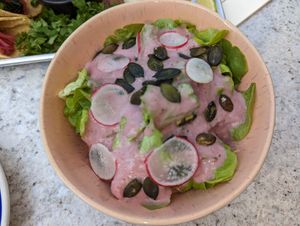 Leaf salad side dish at LA Brea in Zurich