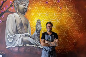 Our Chef  at BOTICA BISTRO - Nutty Treesome in Playa Del Carmen