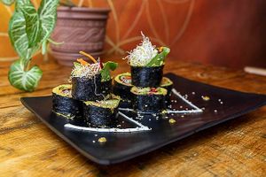 Mr Miyagi at BOTICA BISTRO - Nutty Treesome in Playa Del Carmen