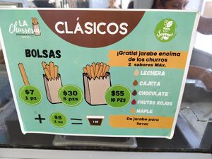 Not all sauces are vegan, only maple syrup and red fruits!! at La Churreria de Don David in La Paz