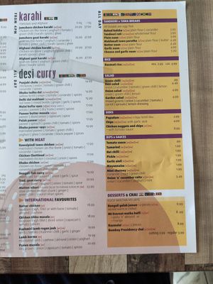 Menu at Bombay Dhaba in Upper Mount Gravatt