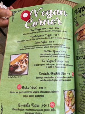 part of Vegan Menu at El Purgatorio in Cartagena