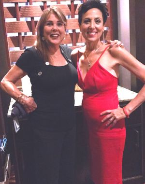 Linda and Chef AJ at Sacramento Vegan Society in Sacramento