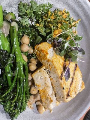 Grilled tofu entewe en  at The Banyan Tree in Lahaina