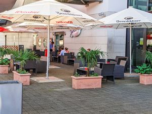 Outdoor seating at Jaroon's American Diner at Jaroon's American Diner in Karlsruhe