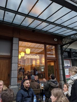 The restaurant at Patatak - La Bourse in Brussels