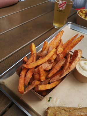 Frites de patate douce at Patatak - La Bourse in Brussels