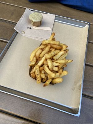 Fries and aioli  at Patatak - La Bourse in Brussels