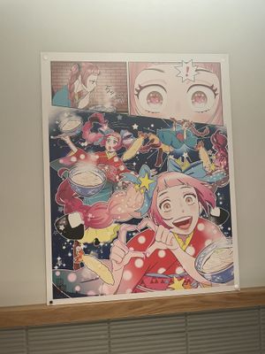 The cutest poster in the toilets  at Marugame Udon in East London