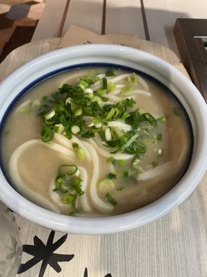 ‘Creamy’ Vegan Udon (large)  at Marugame Udon in East London