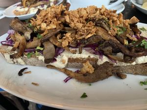 King oyster mushroom sandwich   at Propeller in Vienna