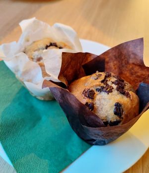 Muffins de chocolate at Cultivate Food in Oslo