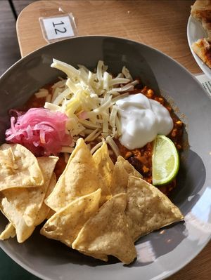 Vegan taco bowl at Cultivate Food in Oslo