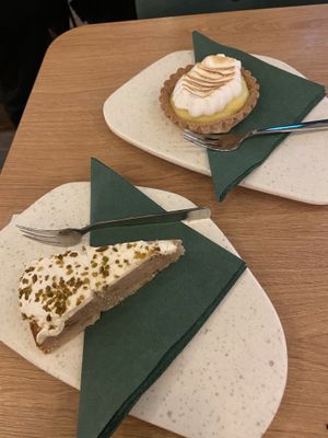 The lemon tart was amazing!  at Cultivate Food in Oslo