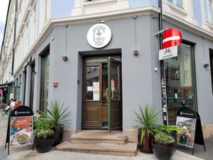 Restaurant front at Cultivate Food in Oslo