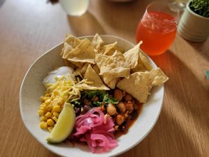 Taco bowl at Cultivate Food in Oslo