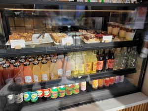 Drinks and cakes at Cultivate Food in Oslo