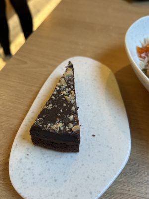 Chocolate cake  at Cultivate Food in Oslo