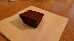 Chocolate truffle at Cultivate Food in Oslo