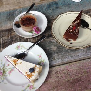 Desserts at Raw Food House in Malmo