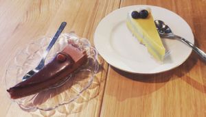 Raw cakes at Raw Food House in Malmo