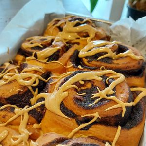 vegan mocha rolls at Buna Koffiebar in Castricum