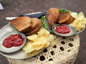 vegan rendang toasties at Buna Koffiebar in Castricum
