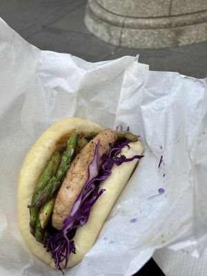 mock meat bao  at Luu's Bao in Osaka