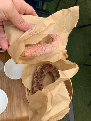 Vegan donut - Strawberry and Chocolate   at Luu's Bao in Osaka
