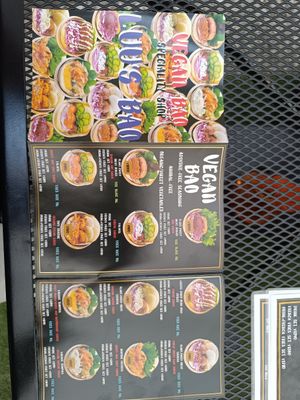 Menu at Luu's Bao in Osaka