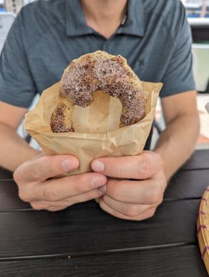 Chocolate donut at Luu's Bao in Osaka