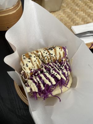 Tofu cutletts  at Luu's Bao in Osaka