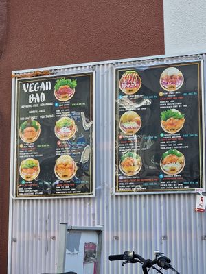 Menu at Luu's Bao in Osaka