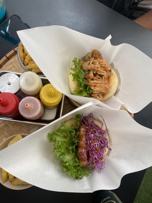 Two lunch sets  at Luu's Bao in Osaka