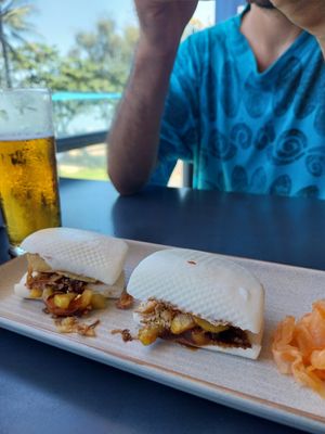 Barbacue bao at Trinity Beach Tavern in Trinity Beach