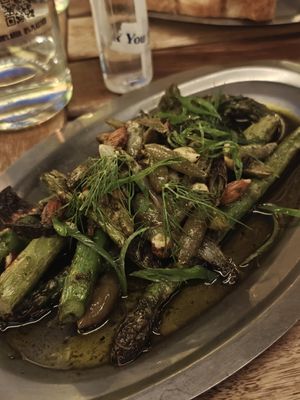 Fried asparagus at Chuí in Buenos Aires