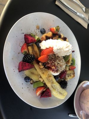 Sweet croffle (a croissant that’s been cooked in a waffle iron 🤤)  at Vega in Spring Hill