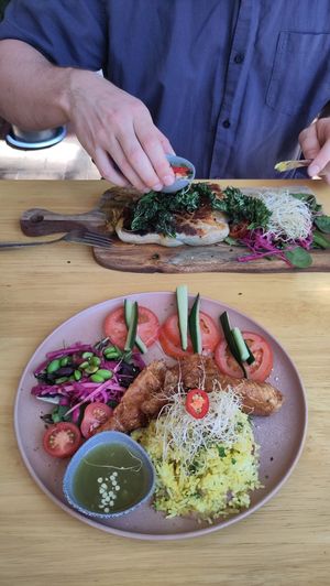 Vegan dram sticks were so good. Everything is colourful and good meal varieties 🥰 at Vega in Spring Hill