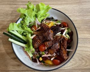  Veggie duck & salad  at Vega in Spring Hill