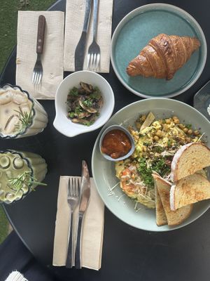 Vegan omelette  at Vega in Spring Hill