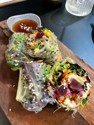 Rice paper rolls  at Vega in Spring Hill
